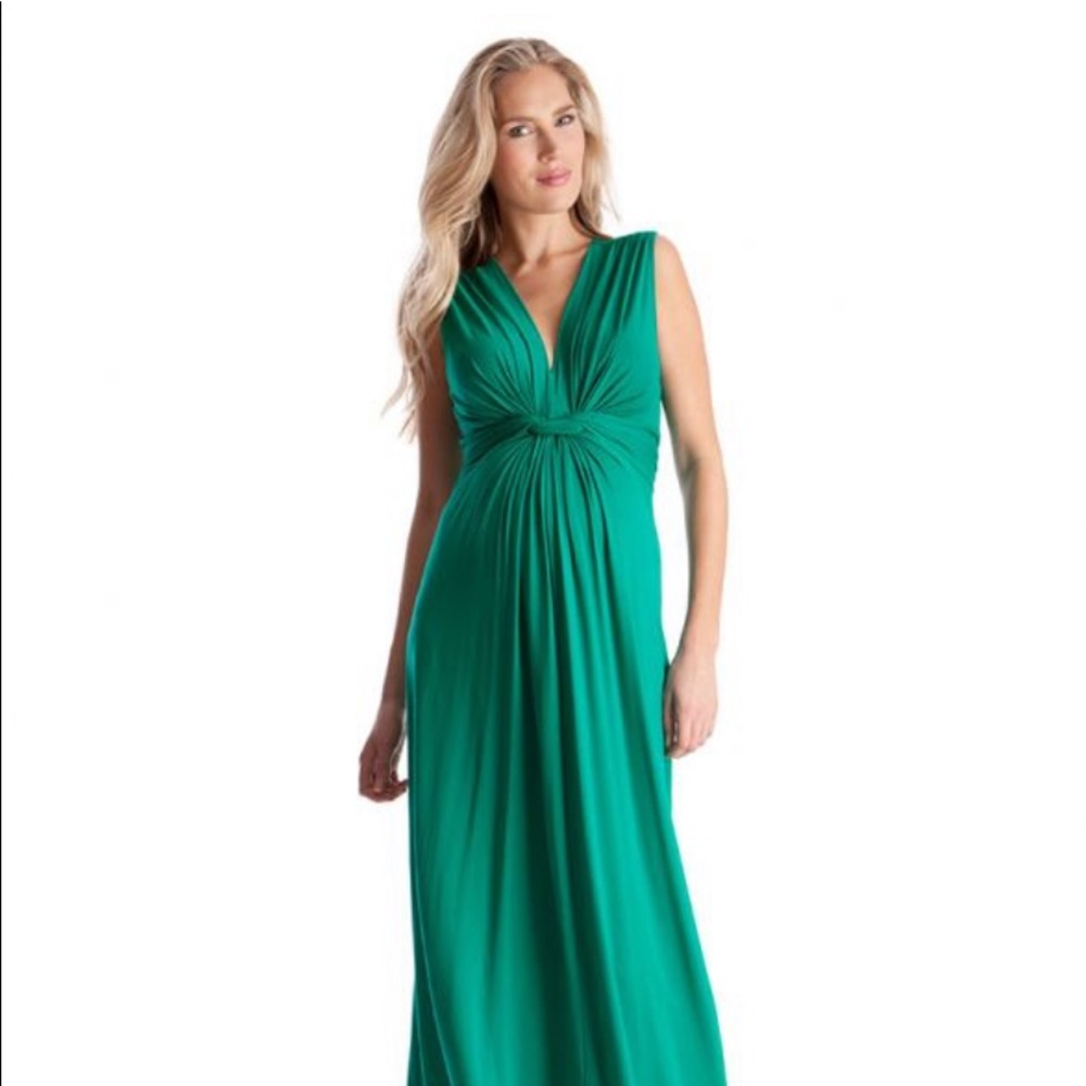 Seraphine Maternity Maxi Knot Dress